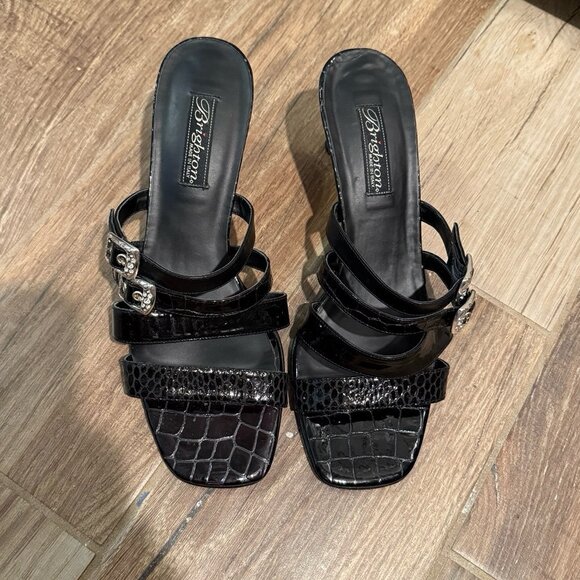 Brighton "Tina" Strappy Leather Heel Sandal - Picture 2 of 5